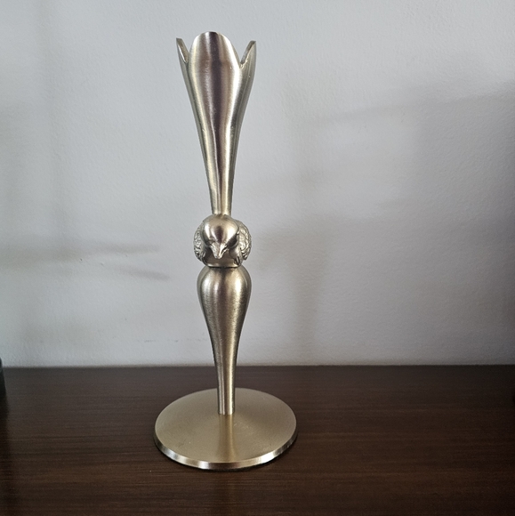 Anthropologie "Marizia Sparrow Candleholder in Bronze" New - Picture 6 of 8